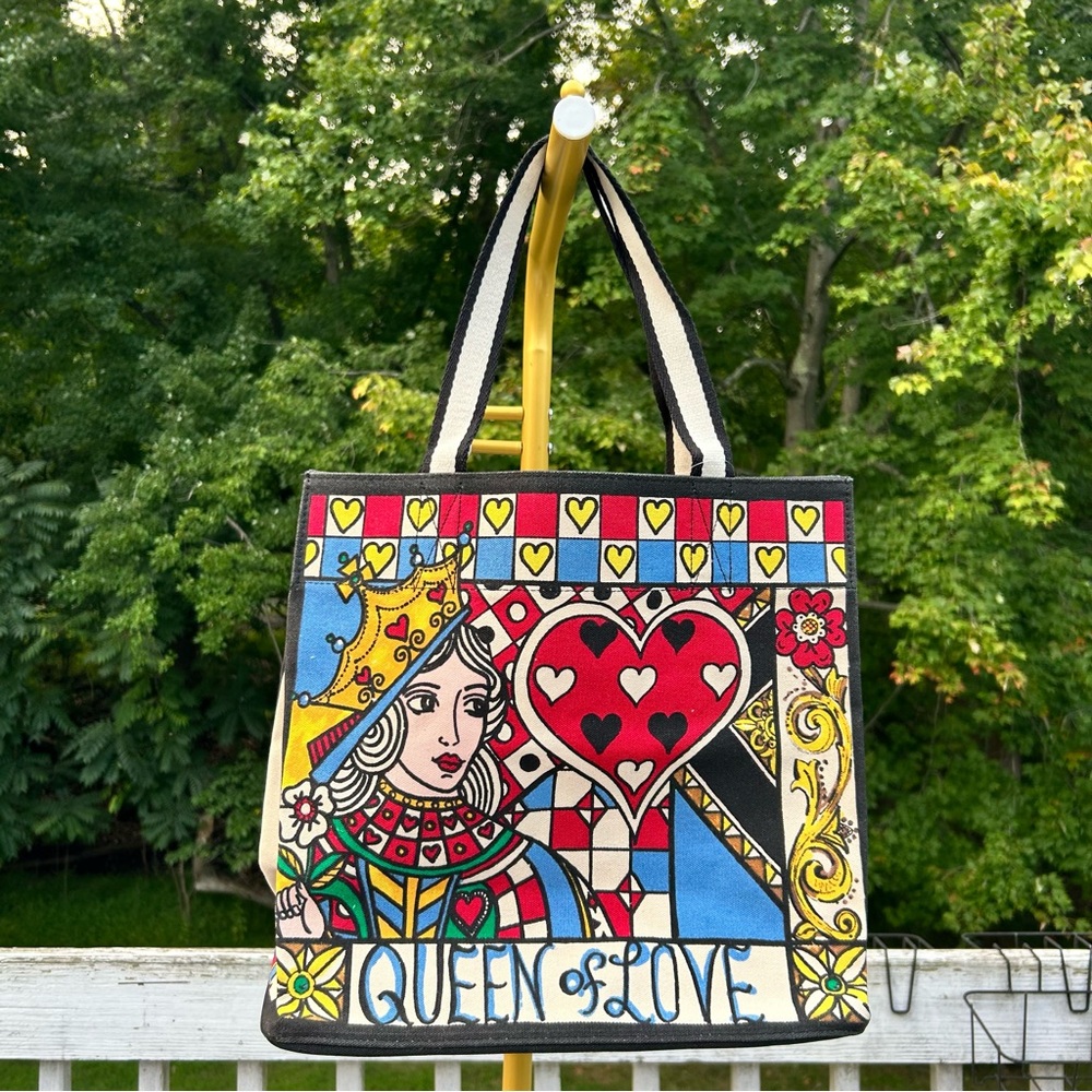 Brighton Queen of Love canvas toe bag NEW